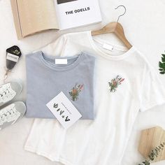 Flower Embroidered T-shirt