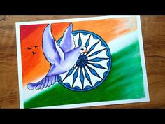 Independence Day Drawing Very Easy For Beginners / 15th August Indian Independence Day Drawing - YouTube Independence Day India Creative Ideas, 15th August Independence Day Drawing, Independence Day Sketch, Republic Day Drawing, Drawing In Circle, Pencil Sketch Tutorial, Color Wheel Art Projects, Festival Drawing, Independence Day Pictures