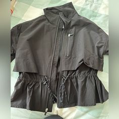 Super Cute Gapfit Lightweight Windbreaker Jacket. Has A Cinched Waist To Up Your Athleisure Game! Great For Spring Mornings! New With Tags! Black Gap Outerwear For Spring, Sporty Gap Tops For Spring, Spring Black Outerwear By Gap, Spring Workout Black Outerwear, Gap Casual Black Outerwear, Workout Tops With Pockets For Fall, Trendy Black Tops From Gap, Gap Tops For Spring Streetwear, Black Sports Top With Pockets