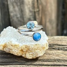 Swiss Blue Topaz, Deep Blue Turquoise And 925 Sterling Silver Ring Size-6 Stamped 925 Nwot Fluorite Ring, Smoky Quartz Ring, Jasper Ring, Swiss Blue Topaz, Onyx Ring, Blue Topaz Ring, Moonstone Ring, Topaz Ring, Amethyst Ring