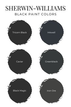 sherylin - williams's black paint colors are available in different shades and sizes