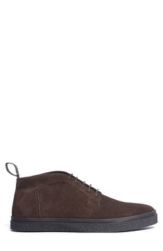 A clean, classic silhouette defines a stylish chukka boot built from rich suede leather. Leather upper and lining, rubber sole Imported Suede Lace-up Chukka Boots For Work, Casual Lace-up Chukka Boots For Business Casual, Business Suede Chukka Ankle Boots, Business Suede Chukka Boots, Suede Moc Toe Boots For Work, Suede Plain Toe Boots For Business Casual, Classic Suede Lace-up Boots For Formal Occasions, Casual Business Desert Boots With Suede Lining, Business Lace-up Boots With Suede Lining