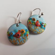 Vitreous Enamel, Enamel Earrings, Gorgeous Earrings, Seed Beads, Gift For Her, Etsy Earrings, Happy Shopping, Dangle Drop Earrings, Gifts For Her