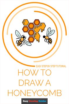 how to draw a honeycomb with easy step - by - step instructions for beginners