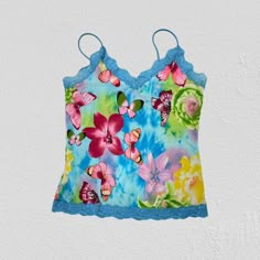 90s top graphic cami top vintage tank top butterfly flower boho  Best fit: UK 8-10  Elydia is 5"5 size UK 8-10 tops & 10-12 bottoms Fitted Printed Summer Camisole, Y2k Style Sleeveless Summer Camisole, Y2k Summer Camisole With Spaghetti Straps, Y2k Style Summer Camisole With Spaghetti Straps, Y2k Camisole With Spaghetti Straps For Summer, Y2k Style Spaghetti Strap Camisole For Summer, Y2k Sleeveless Camisole For Spring, Y2k Style Spaghetti Strap Camisole For Spring, Bohemian Spring Camisole