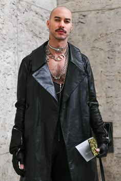 Bald Goth, Berghain Outfit, Viking Pirate, Rick Owens Menswear, Goth Chic, Dystopian Fashion, Masculine Fashion