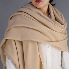 Brand Name:linenlooks,Gender:WOMEN,Scarves Type:Scarf,Material:Wool,Pattern Type:Solid,Department Name:Adult,Origin:CN(Origin),Style:Fashion,Scarves Length:175cm, Beige Pashmina Shawl For Winter, Classic Beige Shawl For Winter, Classic Beige Shawl For Fall, Mens Winter Scarf, Women Scarf, Scarf Material, Warm Autumn, Wool Scarf, Scarf Styles