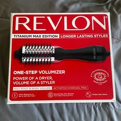 Brand New And Never Opened. Revlon Titanium Max Edition Styler. Revlon Curling Iron, Revlon Hair Dryer, Salon Blowout, Hot Air Brush, Curling Brush, Barrel Curling Iron, Brush Design, Oval Brush, Blow Dry Brush