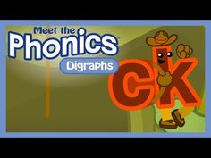 the logo for meet the phonics diggraphs gk, with an image of a