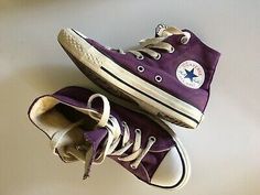 Tube Top Romper, Purple Converse, Vintage Converse, Purple Vintage, White High Tops, British Boys, Pretty Shoes, High Top Shoes, Converse High Tops