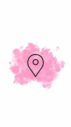 a pink spot with a pin on it