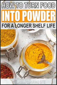 how to turn food into powderer for a longer shelf life by urban survival site