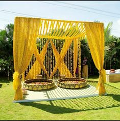 Tent Decoration ideas for Wedding Haldi Decor Ideas, Haldi Ceremony Decorations, Wedding Tent Decorations, Small Wedding Decor, Mehendi Decor Ideas, Wedding Stage Backdrop, Wedding Decor Photos