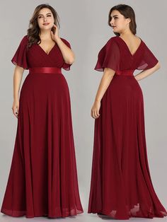 Bridesmaid Plus Size, Dress For Bridesmaid, Red Green Dress, Sukienki Plus Size, Black Theme, Fall Wedding Guest, Plus Size Prom, Fall Wedding Guest Dress, Plus Size Formal