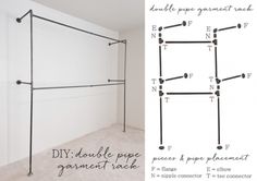 an image of a room with lines on the wall and in the floor, there is a diagram of how to hang a bed frame