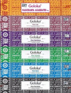 an advertisement for goloka in different colors and sizes, with the words goloka