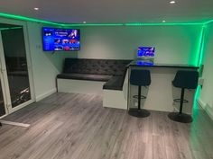 Instagram Bedroom Ideas, Man Cave Bar Ideas Small Spaces, Mancave Ideas Small Room, Garage Bar Ideas, Garden Room Interiors, Basement Bedroom Ideas, Home Bar Plans, Bar Casa, Popular Kitchen Designs