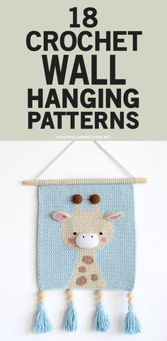 Crochet Wall Hanging Nursery, Crochet Nursery Wall Hanging Free Pattern, Crochet Wall Hanging For Nursery, Free Crochet Wall Hanging Patterns Boho, Free Crochet Wall Decor Patterns, Crochet Butterfly Wall Hanging, Crochet Cat Wall Hanging Pattern Free, Crochet Bee Wall Hanging, Crochet Animal Wall Hanging