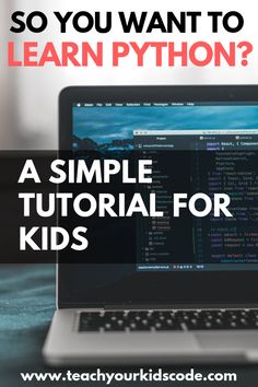a laptop with the text so you want to learn python?