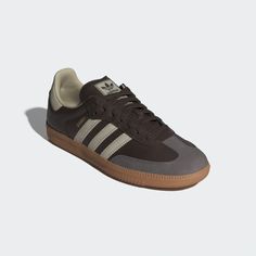 adidas Samba OG Shoes - Brown | Free Shipping with adiClub | adidas US Adidas Brown Shoes, Brown Samba, Adidas Samba Brown, Brown Adidas, Lock Logo, Brown Shoe, Adidas Online