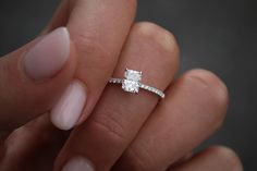 0.70 CT Radiant Solitaire CVD E/VVS1 Diamond Engagement Ring - violetjewels Rectangle Solitaire Engagement Ring, Radiant Cut Engagement Ring, Measure Ring Size, Pave Engagement Ring, Ring Ideas, Radiant Cut, Dream Ring, Diamond Design, Diamond Shape