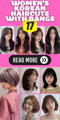 Chic Simplicity: Korean Haircut Women's Short Hair with Soft Layers
Experience chic simplicity with a Korean haircut for women's short hair featuring soft layers. This style offers a blend of elegance and trendiness, making it a perfect choice for various occasions. Whether you have a round face or a side part, our tutorials provide step-by-step guidance on achieving a look that's as sophisticated as it is stylish. Korean Haircut Round Faces, Bangs With A Bob, Bangs With Bob, Curtain Bangs With Long Layers, Bangs With Long Layers, Women's Short Hair, Messy Bangs