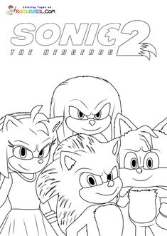 sonic the hedgehog coloring pages for kids to print out and color with their friends