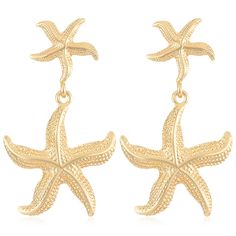 PRICES MAY VARY. 🌟BEST WISH - The starfish symbolizes the sea and represents the waiting that never gives up.Besides,it symbolizes faith, adamancy, happiness and forever love. Go to the beach with the fashionable starfish stud earrings to embrace the warm sunshine and peaceful ocean. 🌟SAFETY MATERIAL - These Starfish Stud Earrings are well craft .they are delicate and environmentally friendly, and it features a metal plating and an electrocoating for a more lustrous appearance,These Starfish e Ocean-inspired Starfish Charm Earrings, Nickel-free Starfish Earrings Ocean-inspired, Gold Dangle Earrings For Beach Season, Gold Star Earrings For Summer, Star-shaped Earrings For Beach With Pierced Ears, Star-shaped Earrings For The Beach, Ocean-inspired Star Earrings For The Beach, Ocean-inspired Star Earrings For Summer, Ocean-inspired Star Earrings For Beach