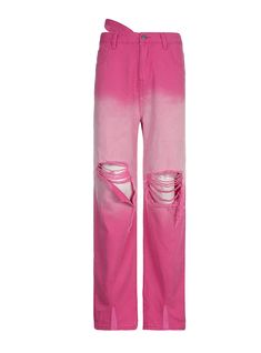 Name of fabric: denimStyle: straight pantsPants: straight typeType: high waistPopular element: washingColor: pinkSizes: S,M,L Butterfly Stomach, Plaid Jeans, Tiktok Fashion, Barbie Movie, Princess Bubblegum, Denim Style, Dress For Short Women, Washed Jeans, Pants Straight