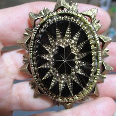 This Brooch Is Unused And Is 2 1/4" Tall, 1.5" Wide. Its A "1925" Brand! Nice Accessory To Any "Classy" Outfit You May Be Trying To Enhance! It Can Be Worn As A Pin Or Pendant! Honestly, The Pictures Don't Do It The Justice It Deserves!! Beautiful Piece! Vintage Black Party Pins, 1928 Jewelry, The Justice, Jewelry Beautiful, Black Onyx, Classy Outfits, Onyx, Do It, Gold Plate