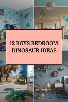 12 Boys Bedroom Dinosaur Ideas Dinosaur Boy Room Ideas, Little Boy Dinosaur Room, Blue Dinosaur Room, Dino Bedroom Ideas, Bedroom Dinosaur Theme, Boy Dinosaur Room, Dinosaur Bedroom Ideas, Dinosaur Toddler Room