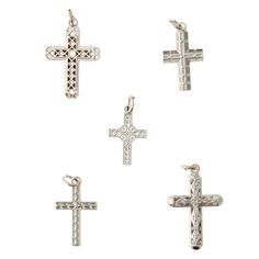 This assortment of bronze colored cross charms provide superb embellishments for your jewelry projects. They are wonderful for any project that your heart desires! Creating beautiful jewelry has never been easier! This assortment of bronze colored cross charms provide superb embellishments for your jewelry projects. They are wonderful for any project that your heart desires! Details: Bronze colored Metal 5 count | Bead Landing™ Charm Collection, Cross Assortment | Michaels® Bead Landing, Charm Collection, Hearts Desire, Cross Charms, Jewelry Projects, Bronze Color, Charm Jewelry, Beautiful Jewelry, Cross Necklace