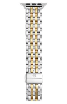 MICHELE Apple Watch® Bracelet Watch Band | Nordstrom Classic Stainless Steel Watch Bands With Jubilee Bracelet, Classic Stainless Steel Jubilee Bracelet Watch Bands, Classic Stainless Steel Jubilee Watch Bands, Classic Stainless Steel Bracelet Strap Watch Bands, Classic Stainless Steel Bracelet Watch Band, Timeless Stainless Steel Jubilee Bracelet Watch Bands, Stainless Steel Jubilee Bracelet Watch Band, Timeless Stainless Steel Jubilee Watch Bands, Timeless Stainless Steel Bracelet Strap Apple Watch Band