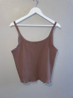 "Brown ribbed tank top  Great Condition Measurements Bust 38-40\"  Length 21\"  Cotton/spandex" Brown Tank Top Outfit, Brown Tank Top, Mood Style, Fun Clothes, Womens Blouses, Ribbed Tank Top, 11th Birthday, Brown Top, Sale Sale