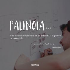 a man writing on a whiteboard with the caption palinia