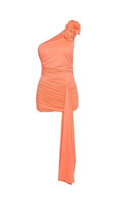 The Dress in orange is a mini dress featuring all over ruching. one shoulder ruffle. and draped detail.

Slip on
78% Polyamide 22% Elastane
Hand wash






Colour may vary due to lighting on images. The product images (without model) are closest... Plus Size Corset, Velvet Midi Dress, Puff Long Sleeves, Ruffle Mini Dress, Leather Dresses, Long Sleeve Maxi, Plus Dresses, Mini Dresses, Sweater Blouse