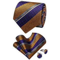 Material: Crafted with premium silk, this tie is made with a 2400-stitch jacquard weaving technique, offering a soft feel and intricate pattern. The fabric is thick, textured, and designed to resist wrinkles and deformation.Classic Size: Tie dimensions are 3.1'' × 59'' (8cm × 150cm); Pocket Square is 9.4'' × 9.4'' (24cm × 24cm). This set makes a thoughtful gift for birthdays, Christmas, Father's Day, Thanksgiving, or Halloween.Design: YourTies men’s ties are made from fine silk with a 2400-stitc Elegant Multicolor Suit And Tie Accessories For Formal Occasions, Elegant Multicolor Formal Suit And Tie Accessories, Elegant Multicolor Neckwear For Business, Elegant Multicolor Formal Neckwear, Elegant Multicolor Business Neckwear, Multicolor Neckwear As A Gift, Elegant Multicolor Standard Tie, Weaving Craft, Necktie Set