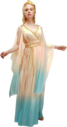 Greek Princess Dress, Ancient Greek Dress, Greek Princess, Greek Style Dress, Goddess Halloween, Greek Costume, Greek Women