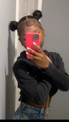 Short Hair Hairstyles Natural Hair, Two Puffs With Bangs, Flat Iron Messy Bun, Hairstyle For 4c Hair Natural, 2 Ponytails Hairstyles For Black Women, Two Ponytails 4c Hair, Hairstyles W Natural Hair, Wet Natural Hairstyles For Black Women, Slick Side Part Ponytail Natural Hair