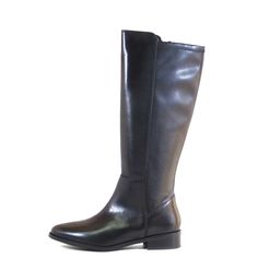 Rock the equestrian look with Chelsea Crew in a pair of classic tall black leather boots that are knee high. Upper: Leather Inner zip to close Leather sole Heel Height: 1" Shaft Height: 15" Stretches to fit 13" - 17" circumference Wide Calf Riding Knee-high Boots For Winter, Wide Calf Knee-high Riding Boots, Classic Knee-high Riding Boots For Fall, Classic Leather Knee-high Boots, Classic Wide Calf Knee-high Boots, Classic Tall Knee-high Boots With Wide Calf, Classic Tall Knee-high Boots For Wide Calf, Classic Tall Leather Knee-high Boots, Classic Knee-high Boots For Business