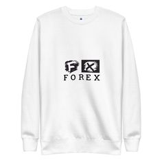 Rock a classic FX | Forex Sweatshirt silhouette with ribbed crew neck, long sleeve cuffs, and a flat hem. Layer it up or wear it on its own for a contemporary streetwear look. With the soft fleece inside and comfortable fit, it's sure to become your favorite everyday sweater right away! FX | Forex Sweatshirt Details: * 100% cotton face * 65% cotton, 35% polyester * Charcoal Heather is 55% cotton, 45% polyester * Fabric weight: 8.5 oz/y² (288.2 g/m²) * Tightly knit 3-end fleece  * Side-seamed con Everyday Sweater, Contemporary Streetwear, Sweatshirt Details, Rock A, Fabric Patch, White Sweatshirt, Mens Graphic Tee, Mens T, Grey And White