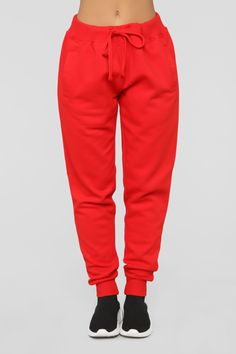 Available In Red, Black, Pink, Blue, Burgundy, Yellow, Charcoal And White Oversized Fit Jogger With Drawstring 80% Cotton 20% Polyester Imported | Stole Your Boyfriend's Oversized Jogger Pant in Red size XS by Fashion Nova Red Joggers, Curve Jeans, Fitted Joggers, Activewear Fashion, Fashion Nova Jeans, Womens Loungewear, Crew Sweatshirts, Mens Activewear, Pink Hoodie