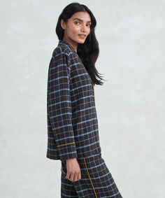 Flannel Pajama Top Navy Plaid Whether you’re waking up or winding down, every moment at home is better in an elevated take on essential sleepwear. Classic organic flannel is perfect for making the most of comfort and style in the holiday season. 100% cotton. Made in China. Slightly cropped fit. | Jenni Kayne Women's Flannel Shirt Pajama Top Size 2X-Large Womens Flannel Shirt, Jenni Kayne, Flannel Pajamas, Sleepwear & Loungewear, Pajama Top, Flannel Shirt, Made In China, The Holiday, Holiday Season