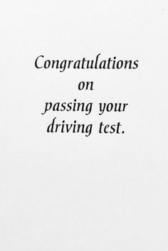 congratulationss on passing your driving test written in black and white ink with the words congratulationss on passing your driving test