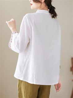 Description Product ID: TP2033645 Material: Cotton, Linen Pattern: Jacquard, Embroidered Sleeve: 3/4 Sleeve Season: Summer Style: Vogue Occasion: Daily, Gifts, Street Package included: 1 * Shirt Size Chart(Asian Size): Please allow 1-3 cm measured error. Size Length Chest Shoulder Sleeve Length M 62cm | 24.4 in 108cm | 42.5 in 39cm | 15.4 in 46cm | 18.1 in L 63cm | 24.8 in 112cm | 44.1 in 40cm | 15.7 in 47cm | 18.5 in XL 64cm | 25.2 in 116cm | 45.7 in 41cm | 16.1 in 48cm | 18.9 in XXL 65cm | 25.6 in 120cm | 47.2 in 42cm | 16.5 in 49cm | 19.3 in Linen Pattern, Vintage Cotton, Shoulder Sleeve, Summer Style, Shirt Sleeves, Season Summer, Cotton Linen, Summer Fashion, Size Chart