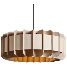 the light fixture is made out of wood