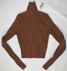 Zara New, Womens Turtleneck, Turtleneck Top, Brown Top, Sleeve Cuff, Turtle Neck Top, Color Shades, Stretchy Fabric, Active Wear