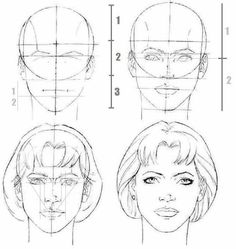 three different faces with the same line drawn on each face, and one is shown in green