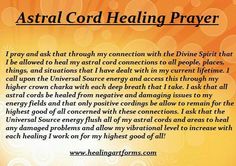 an orange background with the words astral cording prayer