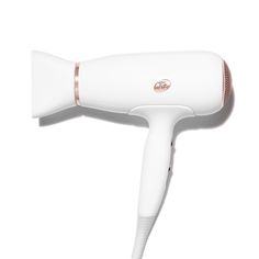 Get shiny, healthy-looking results in less time. Powered by IonAir Technology, this dryer infuses negative ions into a wide, gentle airstream to smooth the hair cuticle and speed up drying. | T3 Featherweight 3I Professional Hair Dryer, White Curling Techniques, Hair Dryer Set, Hair Dryer Accessories, Rotating Curling Iron, Curling Tools, Hair Diffuser, Barrel Curling Iron, Blow Dry Brush, Barrel Curls